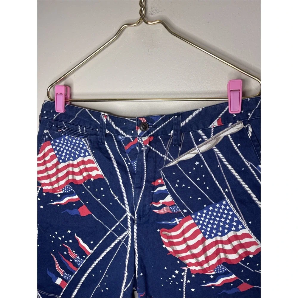 Mens Polo Ralph Lauren Flag Sailboat Nautical Patriotic Relaxed Fit Short 35